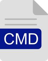 CMD File Format Flat Icon vector