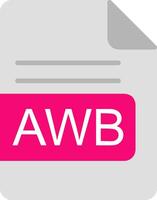AWB File Format Flat Icon vector