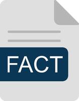 FACT File Format Flat Icon vector