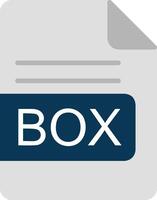 BOX File Format Flat Icon vector