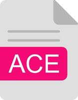 ACE File Format Flat Icon vector