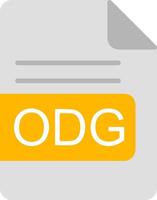 ODG File Format Flat Icon vector