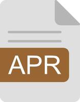 APR File Format Flat Icon vector