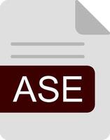 ASE File Format Flat Icon vector