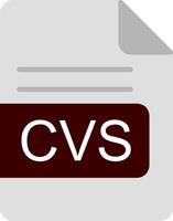 CVS File Format Flat Icon vector