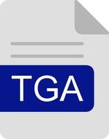 TGA File Format Flat Icon vector