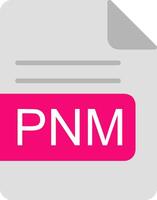 pnm archivo formato plano icono vector