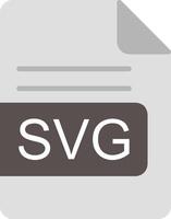 SVG File Format Flat Icon vector