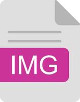 IMG File Format Flat Icon vector