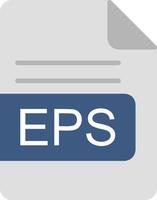 EPS File Format Flat Icon vector