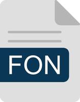 FON File Format Flat Icon vector