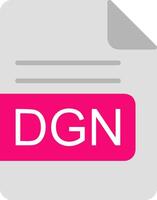 DGN File Format Flat Icon vector