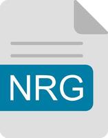 NRG File Format Flat Icon vector