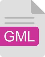 GML File Format Flat Icon vector