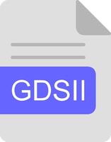 GDSII File Format Flat Icon vector