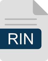 RIN File Format Flat Icon vector