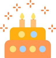 Cake Flat Icon vector