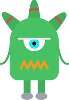 Monster Flat Icon vector