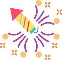 Firework Flat Icon vector