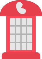 Phone Booth Flat Icon vector