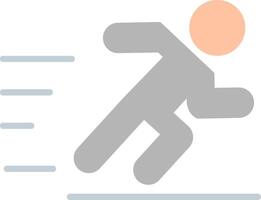 Jogging Flat Icon vector