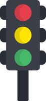 Traffic Lights Flat Icon vector