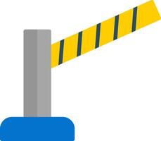 Barrier Flat Icon vector