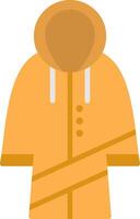 Raincoat Flat Icon vector