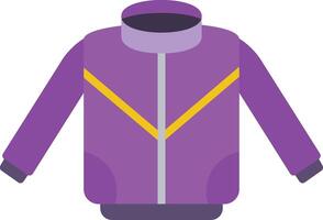 chaqueta, plano, icono vector