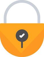 Lock Flat Icon vector