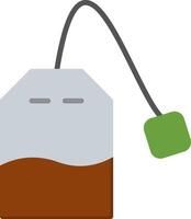 Tea Bag Flat Icon vector