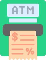 Atm Machine Flat Icon vector