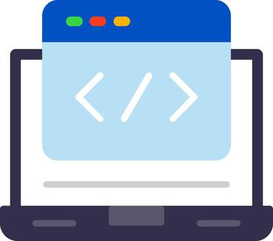 Web Development Flat Icon vector