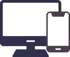 Responsive Devices Flat Icon vector