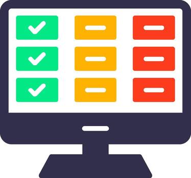 Task List Flat Icon vector