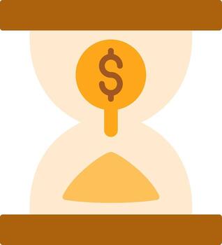 Sand Timer Flat Icon vector