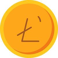 icono plano litecoin vector