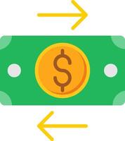 Bank Transfer Flat Icon vector