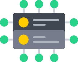 Data Network Flat Icon vector