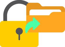 Secure Data Flat Icon vector