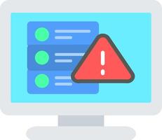 Warning Flat Icon vector