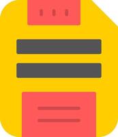 Save Data Flat Icon vector