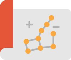 icono plano de constelación vector