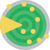 Sonar Flat Icon vector