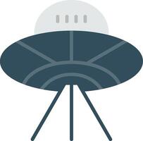 Alien Spaceship Flat Icon vector