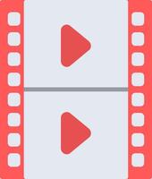 Film Strip Flat Icon vector