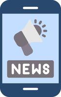 News Feed Flat Icon vector