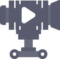 Camera Dolly Flat Icon vector