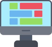 Dashboard Flat Icon vector