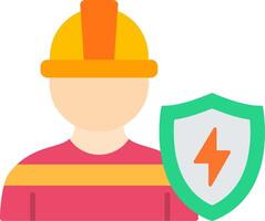 Engineering Protection Flat Icon vector